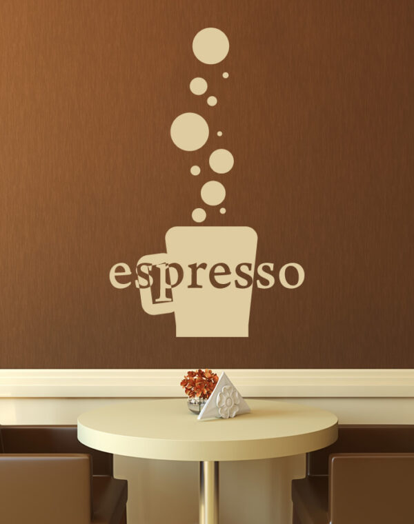 Espresso Kawa - naklejka na ścianę