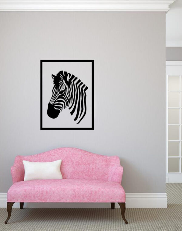 Zebra w ramie