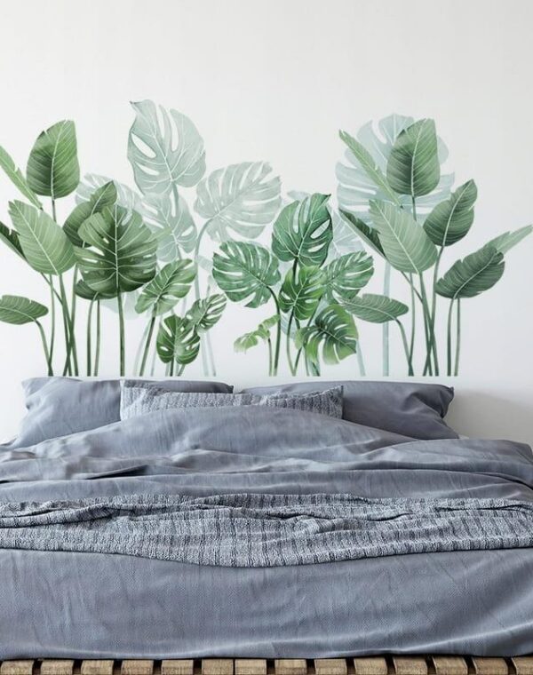Liście - paproć monstera kwiaty