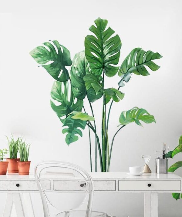 Naklejka ścienna Liście Monstera