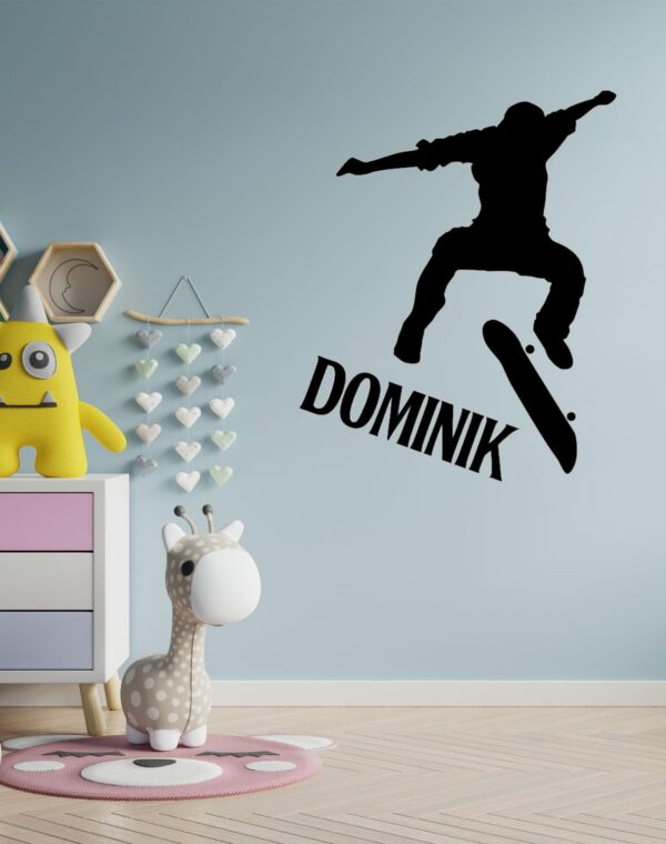 Imię dziecka + deskorolka