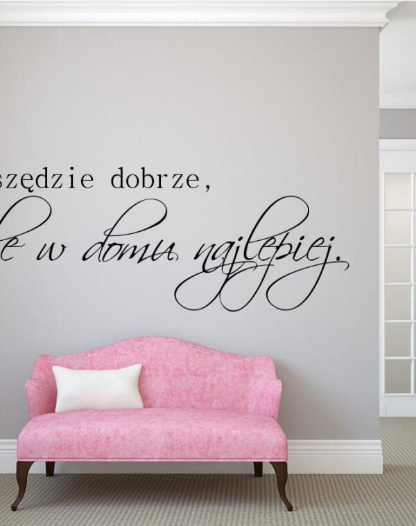 Wszędzie dobrze...