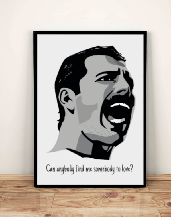 Freddie Mercury Queen - Plakat A3