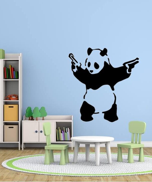Panda z pistoletami - Banksy