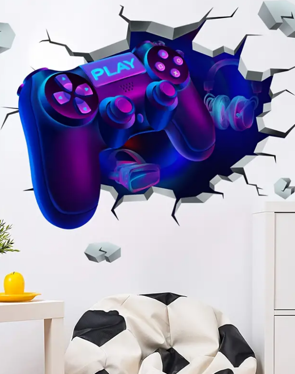 Naklejka na ścianę XXL GAMER PAD