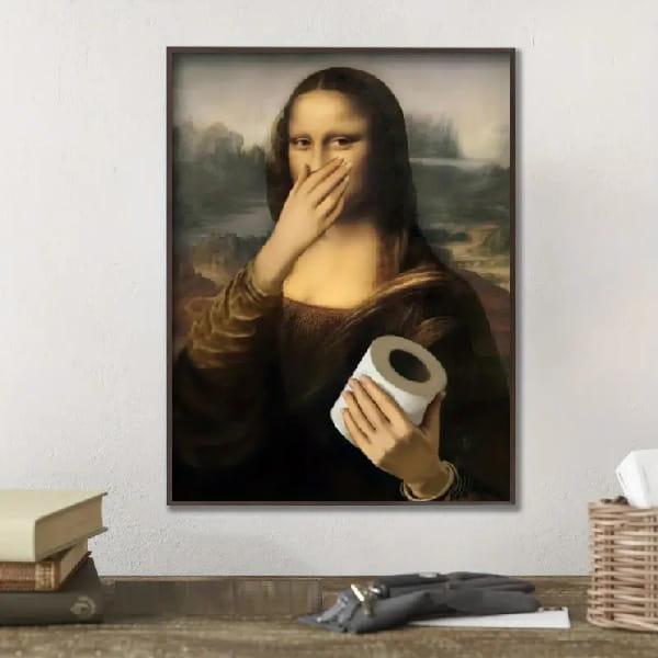 Mona Lisa Łazienka Plakat A3