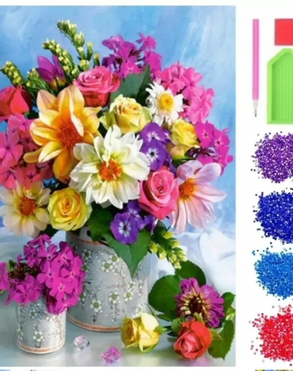 Haft Diamentowa Mozaika Diamond Painting Bukiet
