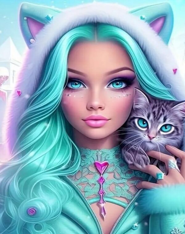 Barbie Girl  Haft Diamentowa Mozaika Diamond Painting