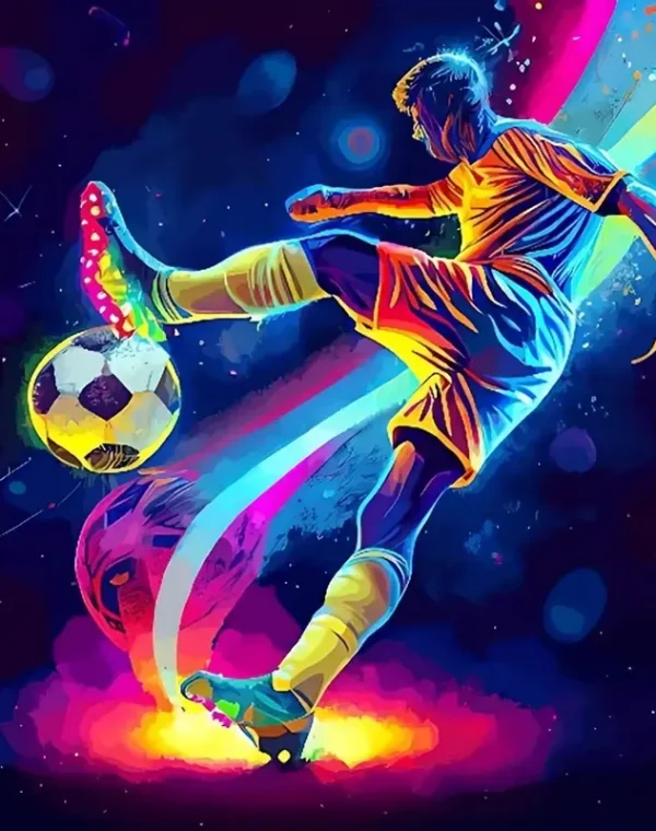 Piłkarz Sport Haft Diamentowa Mozaika
