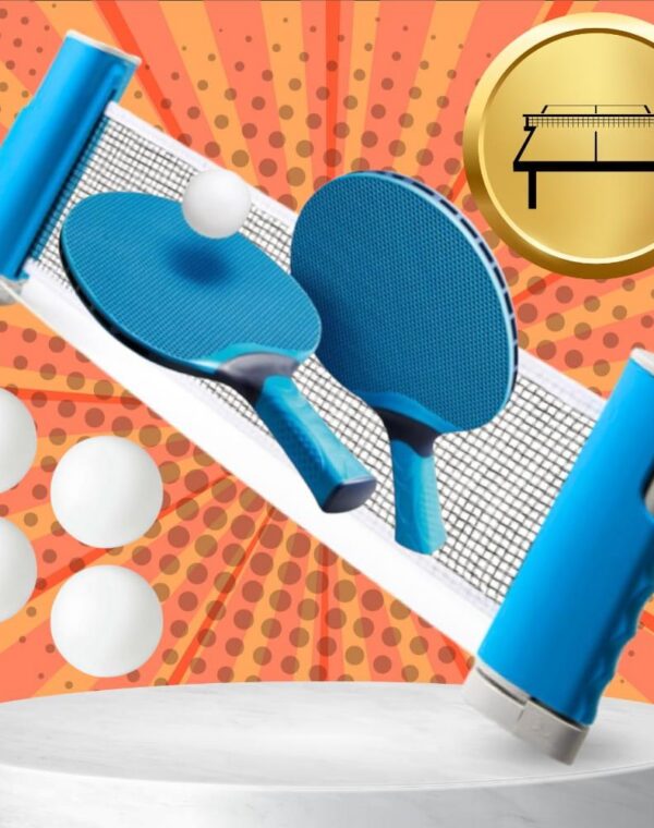Zestaw do tenisa stołowego z paletkami i 4 piłeczkami Ping pong