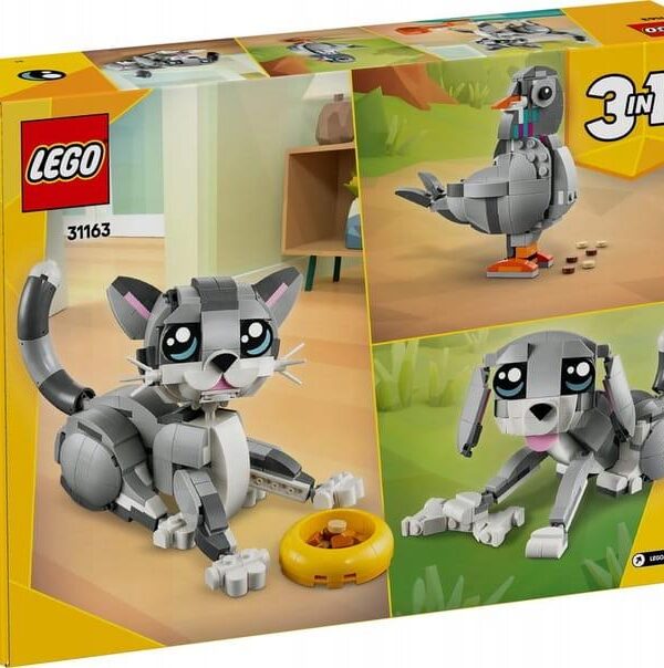 Super LEGO Creator 3w1 Psotny piesek kotek gołąb