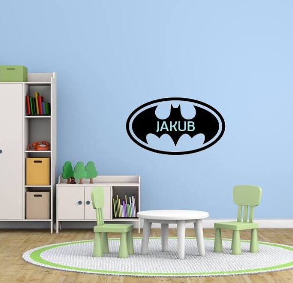 Imię dziecka + Logo Batman