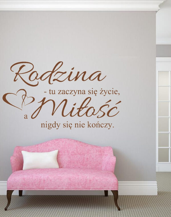 Cytat "Rodzina tu zaczyna się życie"