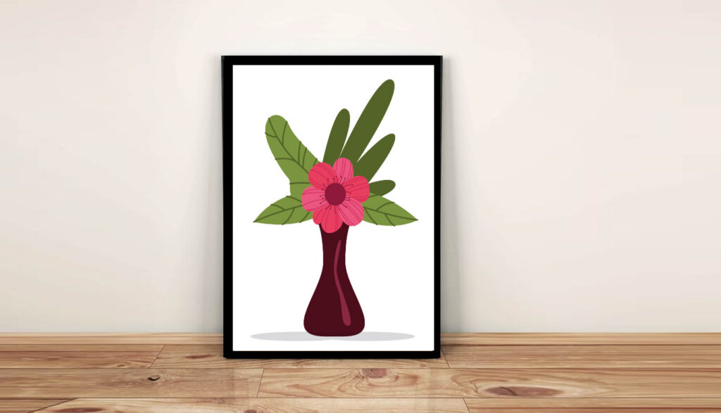 Kwiaty w wazonie  - Plakat A3