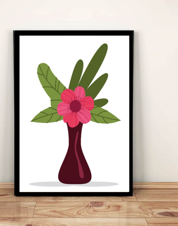 Kwiaty w wazonie  - Plakat A3