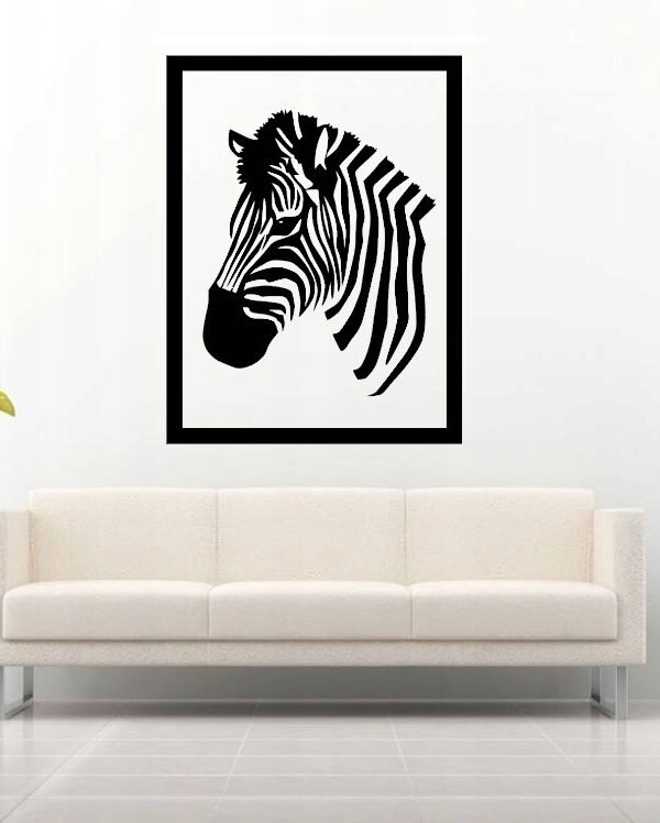 Zebra w ramie XXL