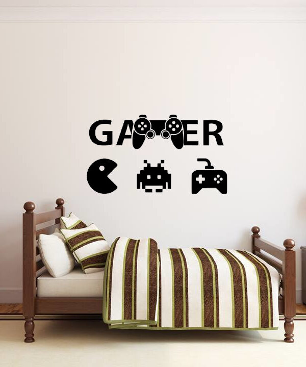 Gamer naklejka ścienna Gracz