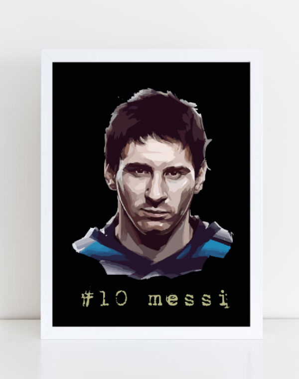 Leo Messi FC Barcelona - Plakat A3 w ramie