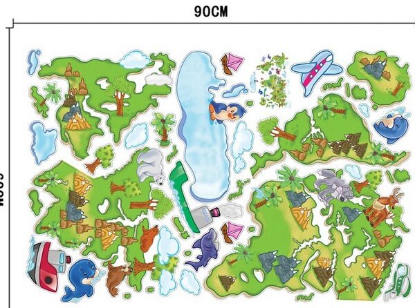 Obrazkowa mapa świata